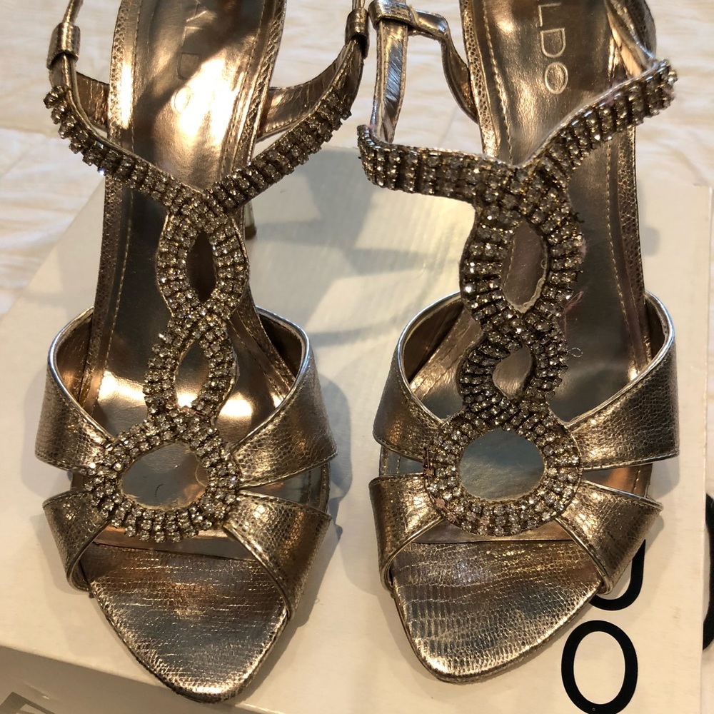 Aldo rhinestone heels worn twice